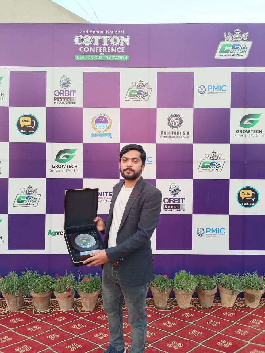 Award received at the 2nd Annual National Cotton Conference
